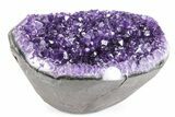 Sparkly Deep-Purple Amethyst Geode - Uruguay #357215-1